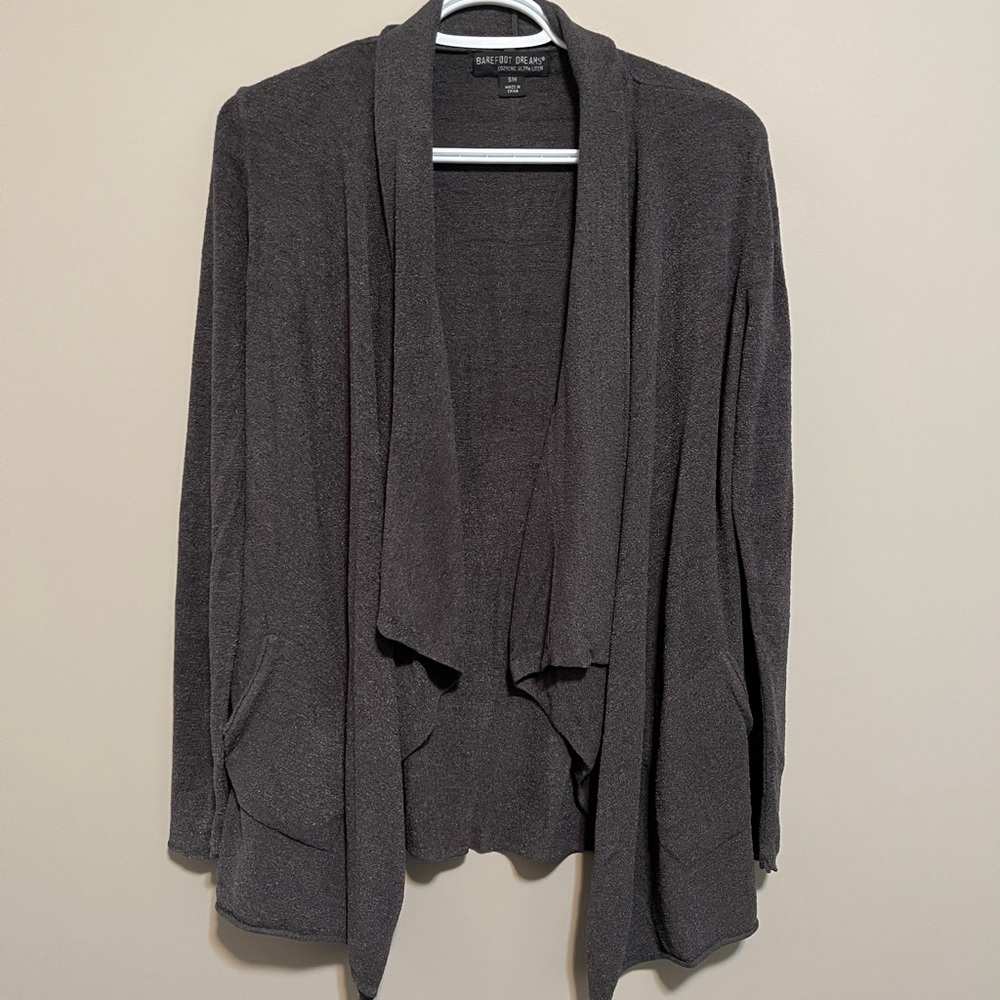 Barefoot Dreams Open Cardigan CozyChic Ultra Lite Long Sleeve, size S/M